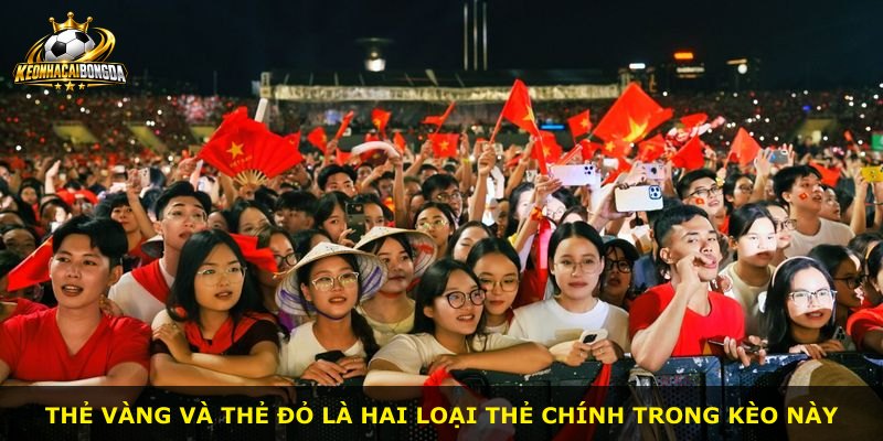 Thẻ vàng và thẻ đỏ là hai loại thẻ chính trong kèo này